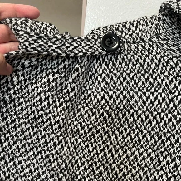 Candies black & white shirt sleeve long sweater - Picture 3 of 5